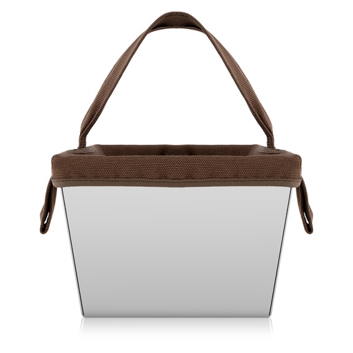 Stainless Steel Bread Basket - Brown 