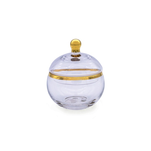 وعاء سكر داليا بحافة ذهبية