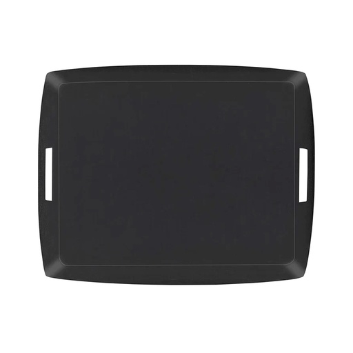 Linen Acrylic Plateau 54x43cm Tray - Black