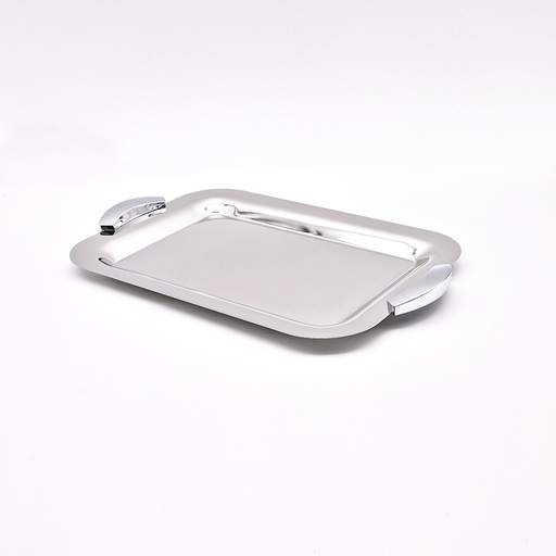 صينية تقديم مستطيلة لامعة - 38 سم