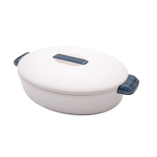 حافظة طعام بيضاوي كلورادو معزول بلون أبيض وأزرق - 2.8 لتر