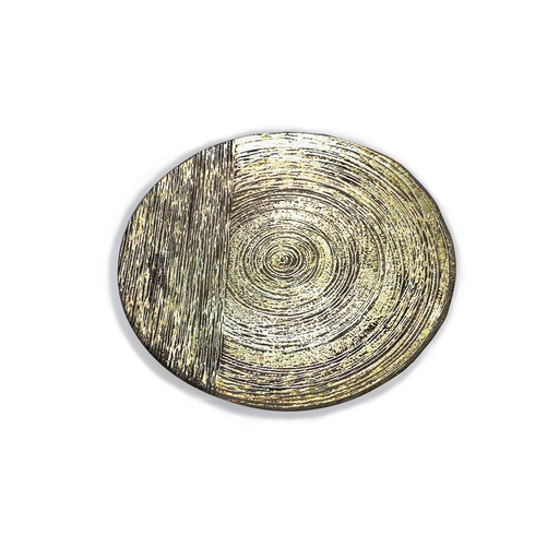 Stripes Gold Plate - 32cm